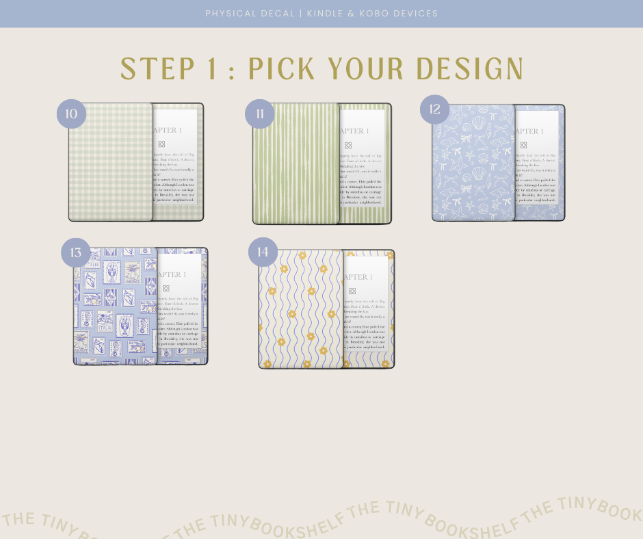 Physical Kindle & Kobo Decals | Fresh Spring Designs | Italian Spring