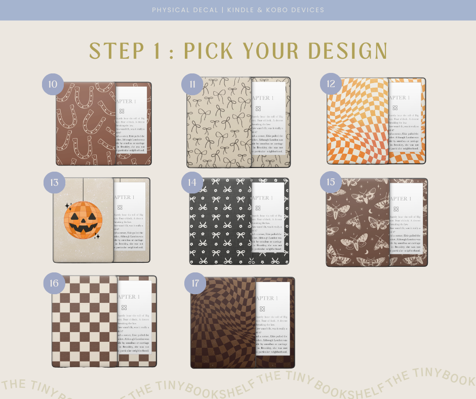 Physical Kindle & Kobo Decals | Fall Designs