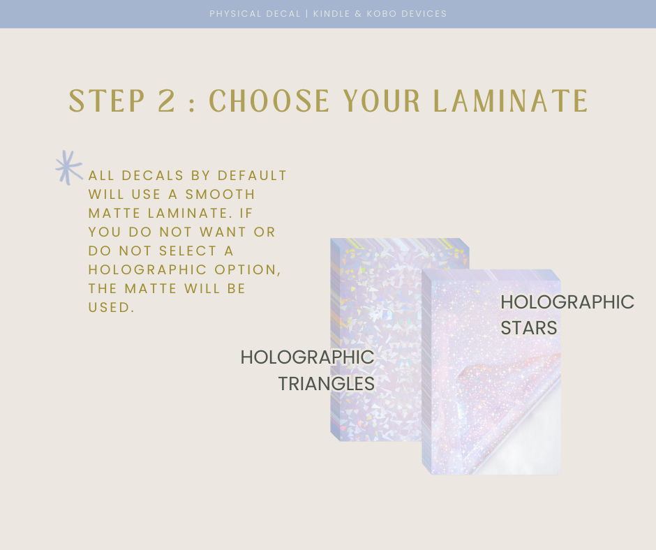 Physical Kindle & Kobo Decals | Spring Designs