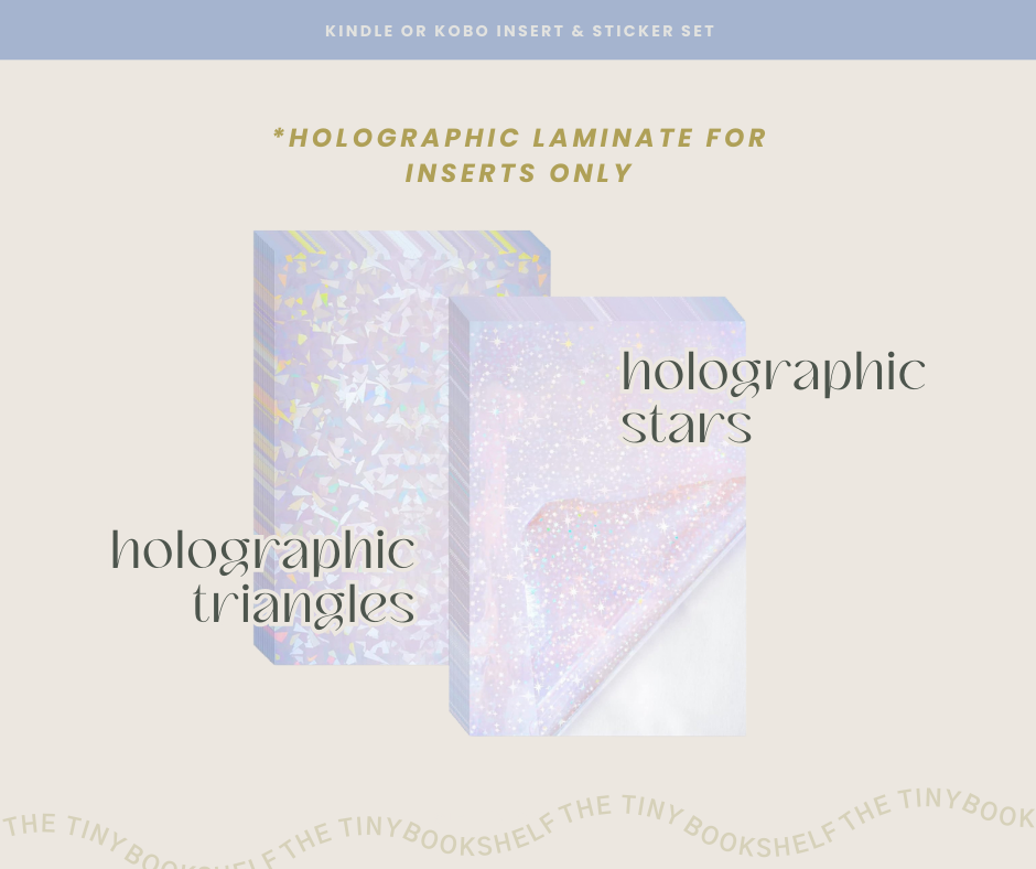 Holiday Traditions Kindle | Kobo Insert Card & Sticker BUNDLE