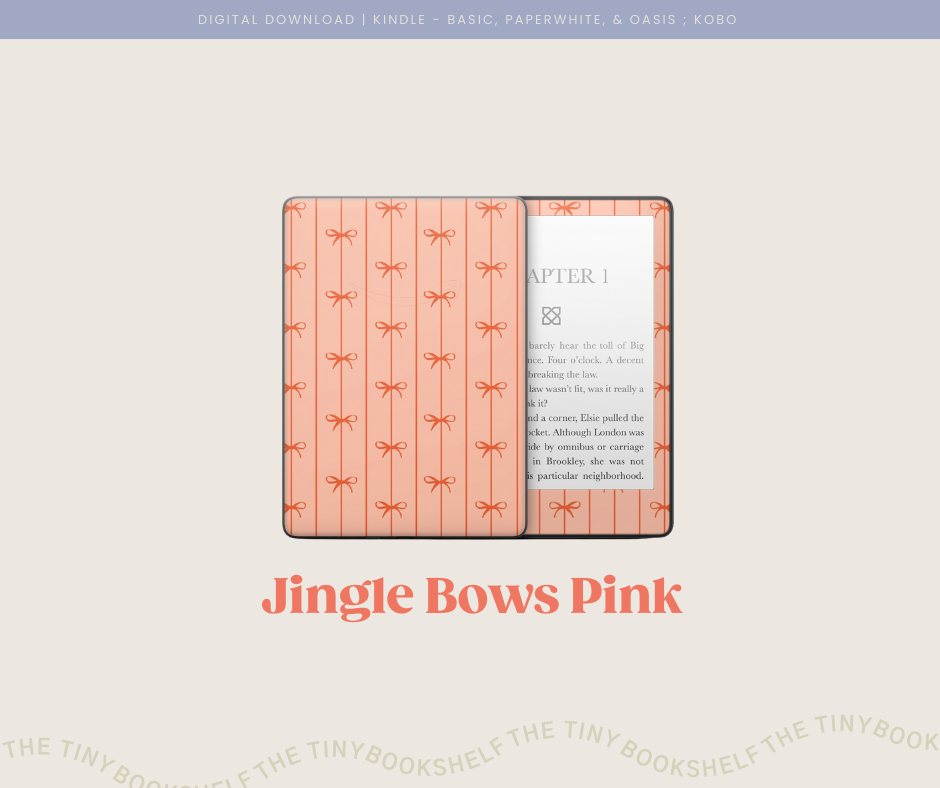 Jingle Bows Pink Decal Art