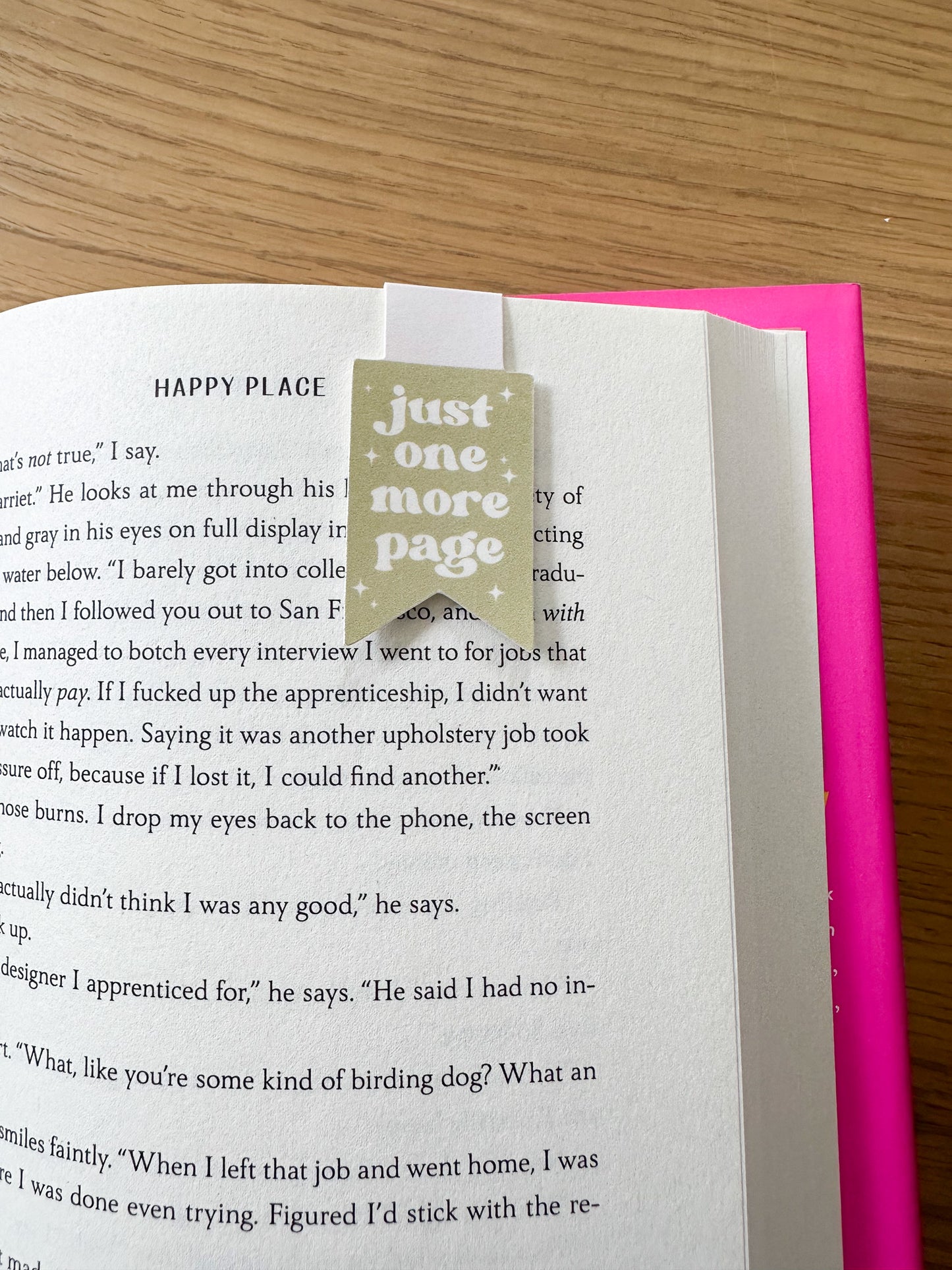 Just One More Page | Magnetic Bookmark