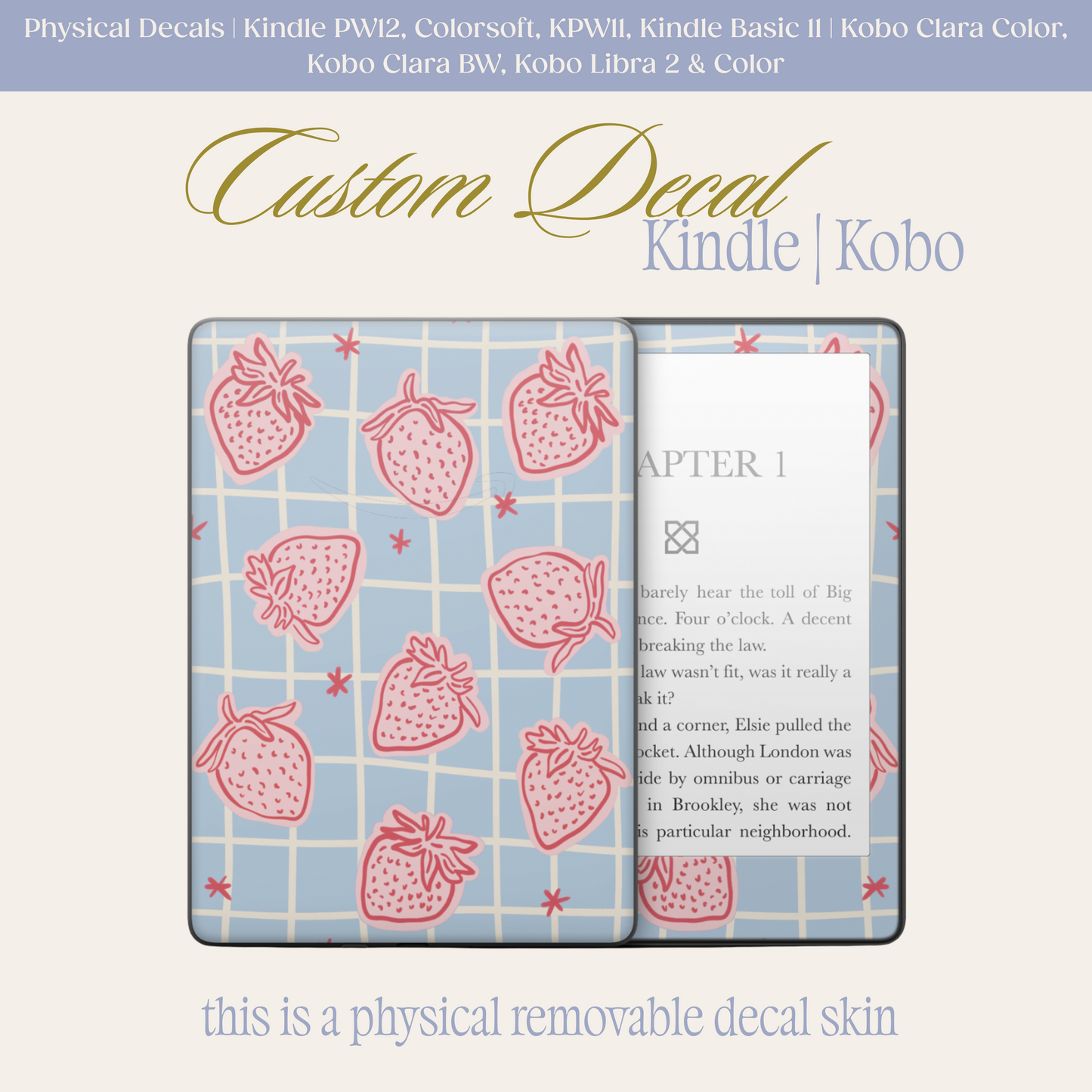 Berry Patch | Physical Kindle & Kobo Decals