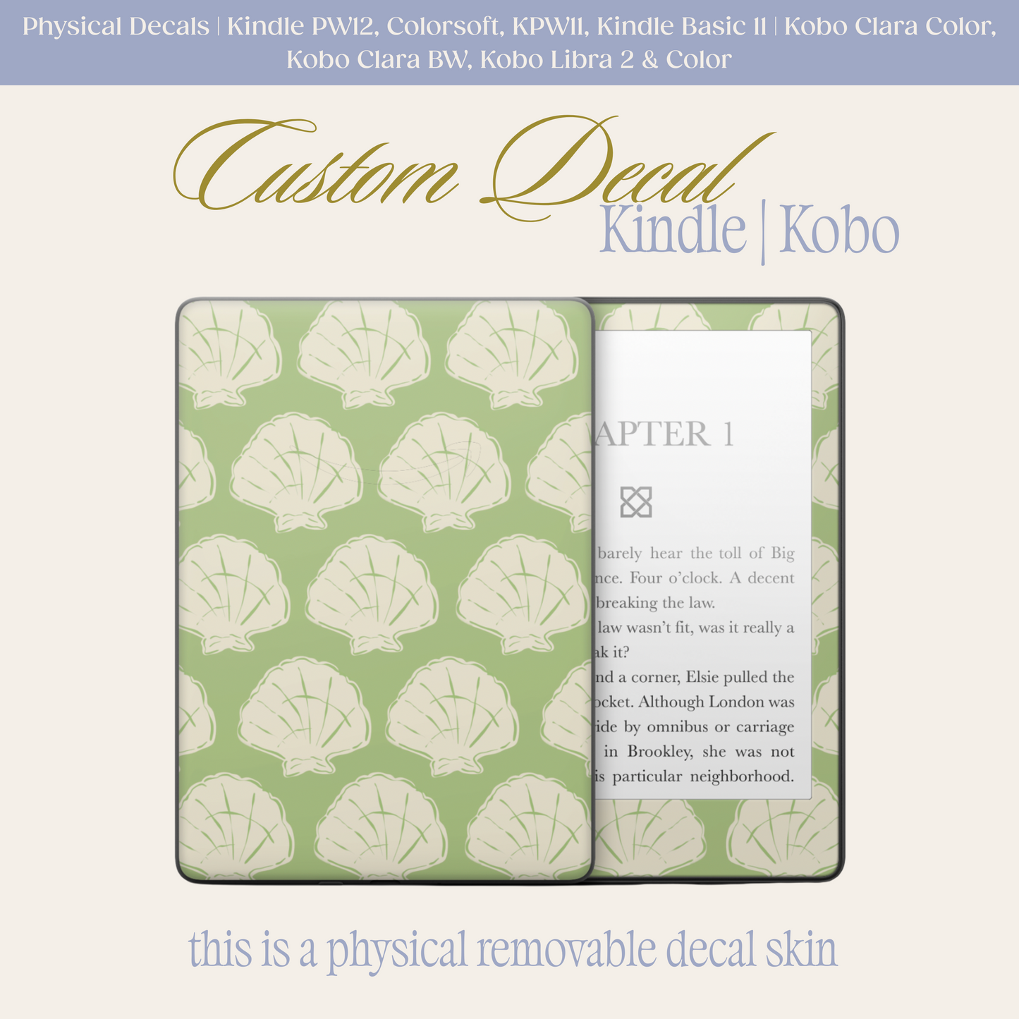 Low Tide | Physical Kindle & Kobo Decals