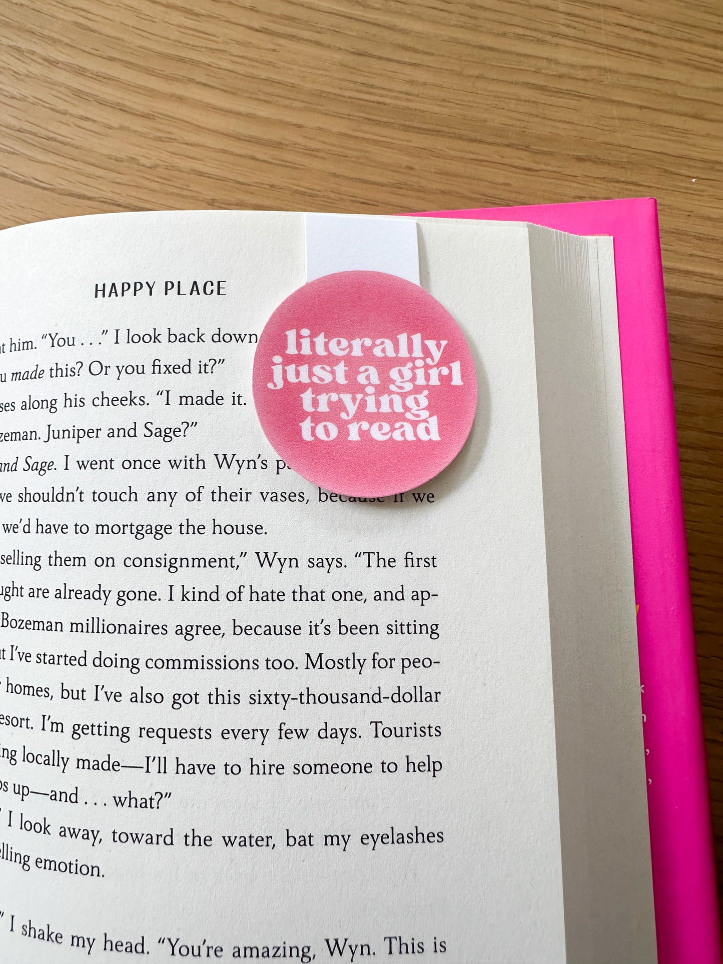 Literally Just a Girl | Magnetic Bookmark