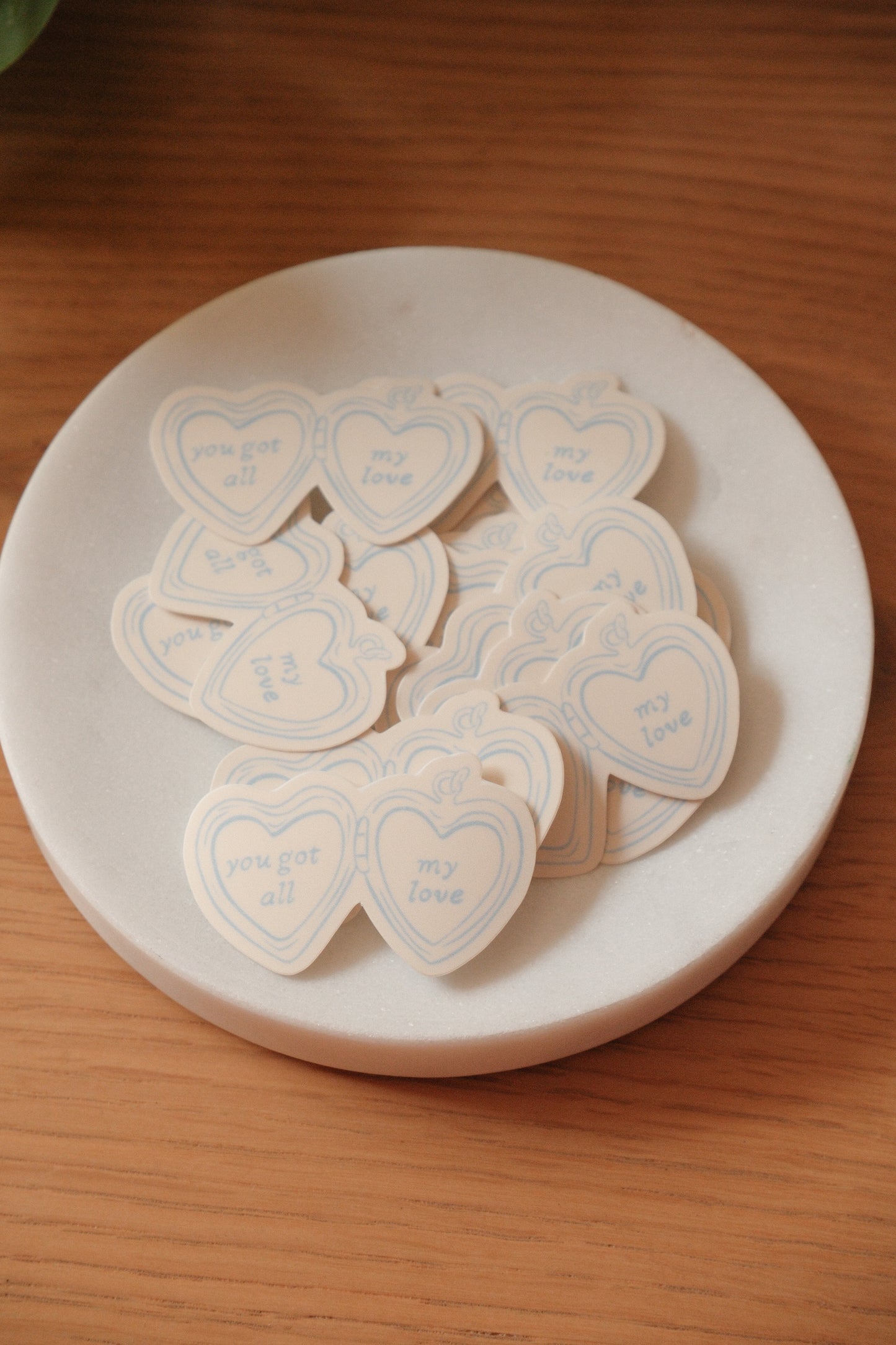 All My Love Locket Sticker