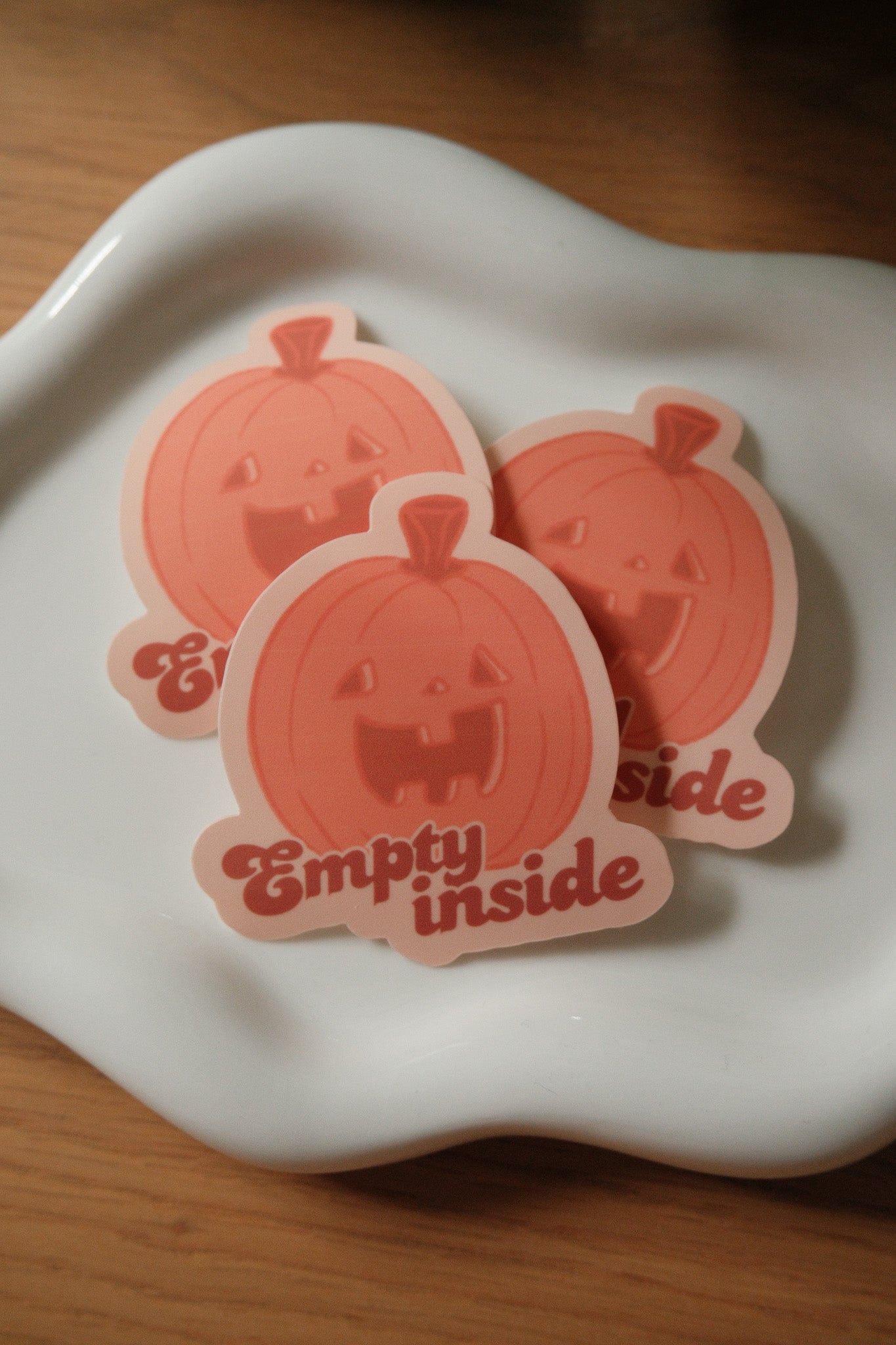 Empty Inside Pumpkin Sticker