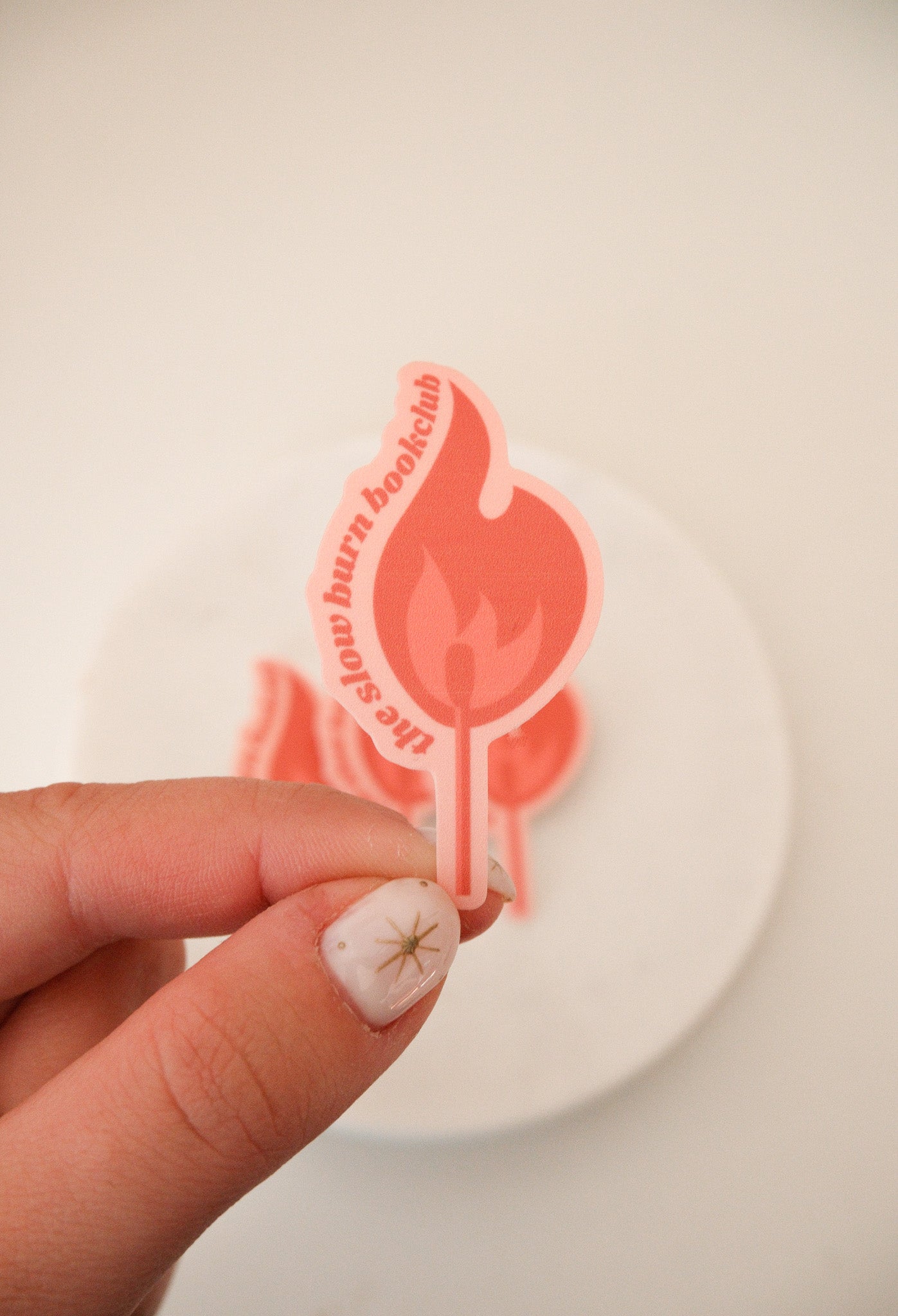 Slow Burn Book Club Sticker