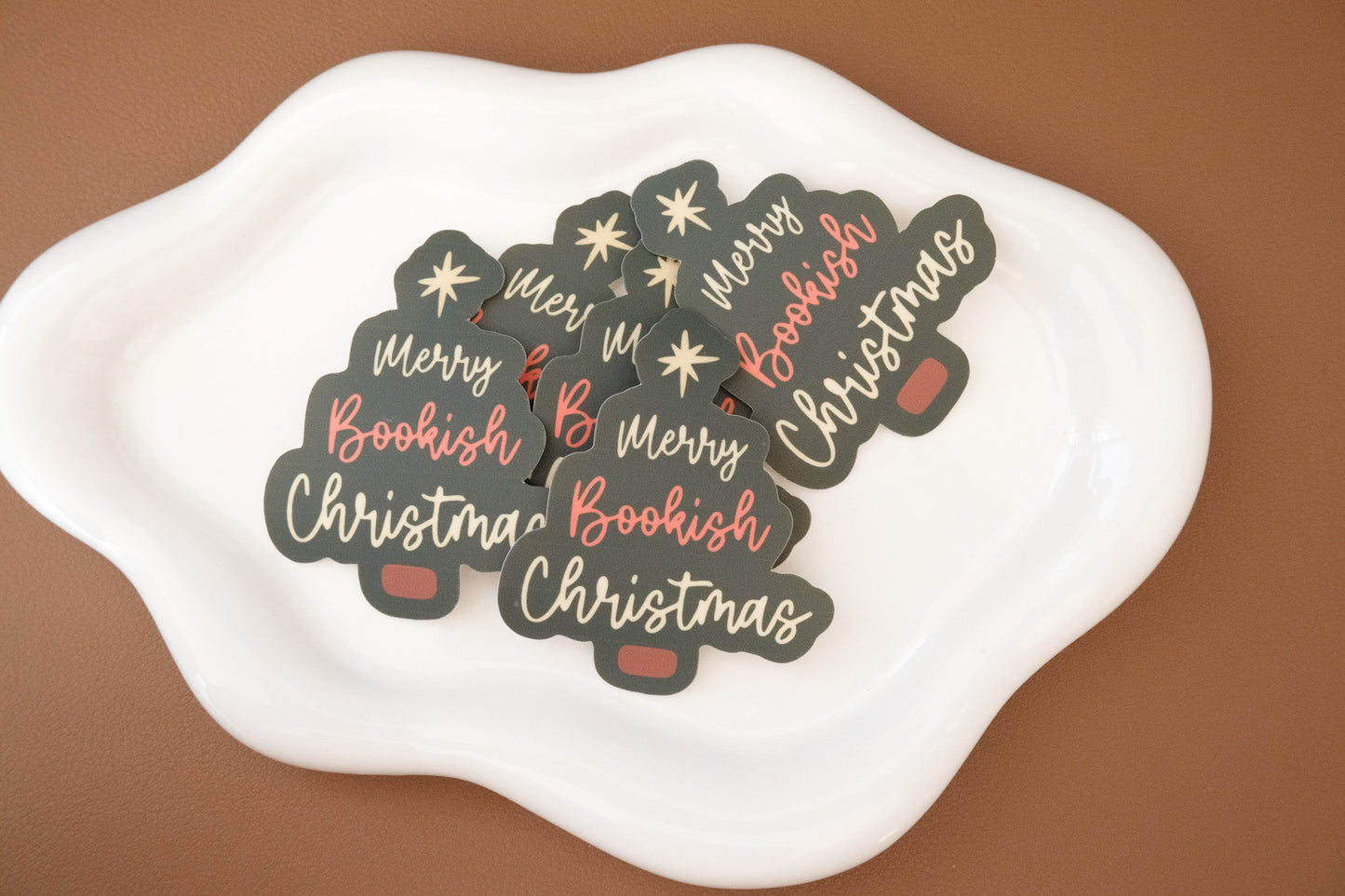 Merry Bookish Christmas Sticker