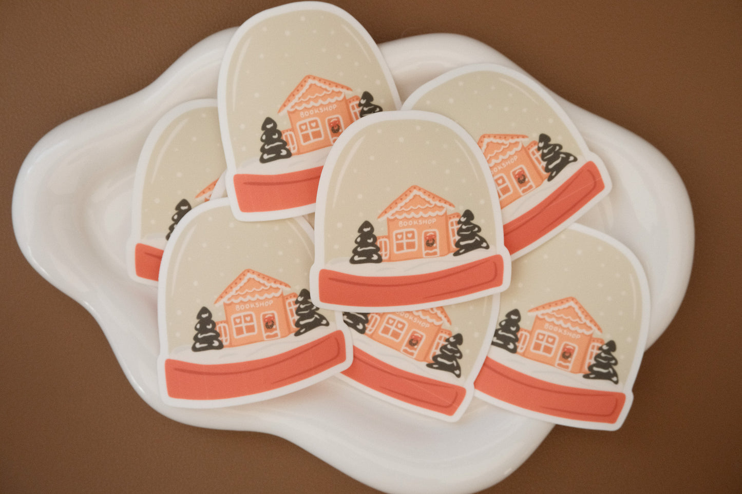 Bookshop Snowglobe Sticker