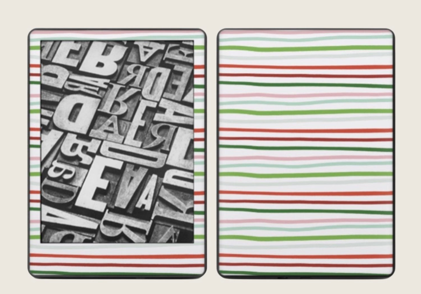 Candy Stripes Kindle Decal Art