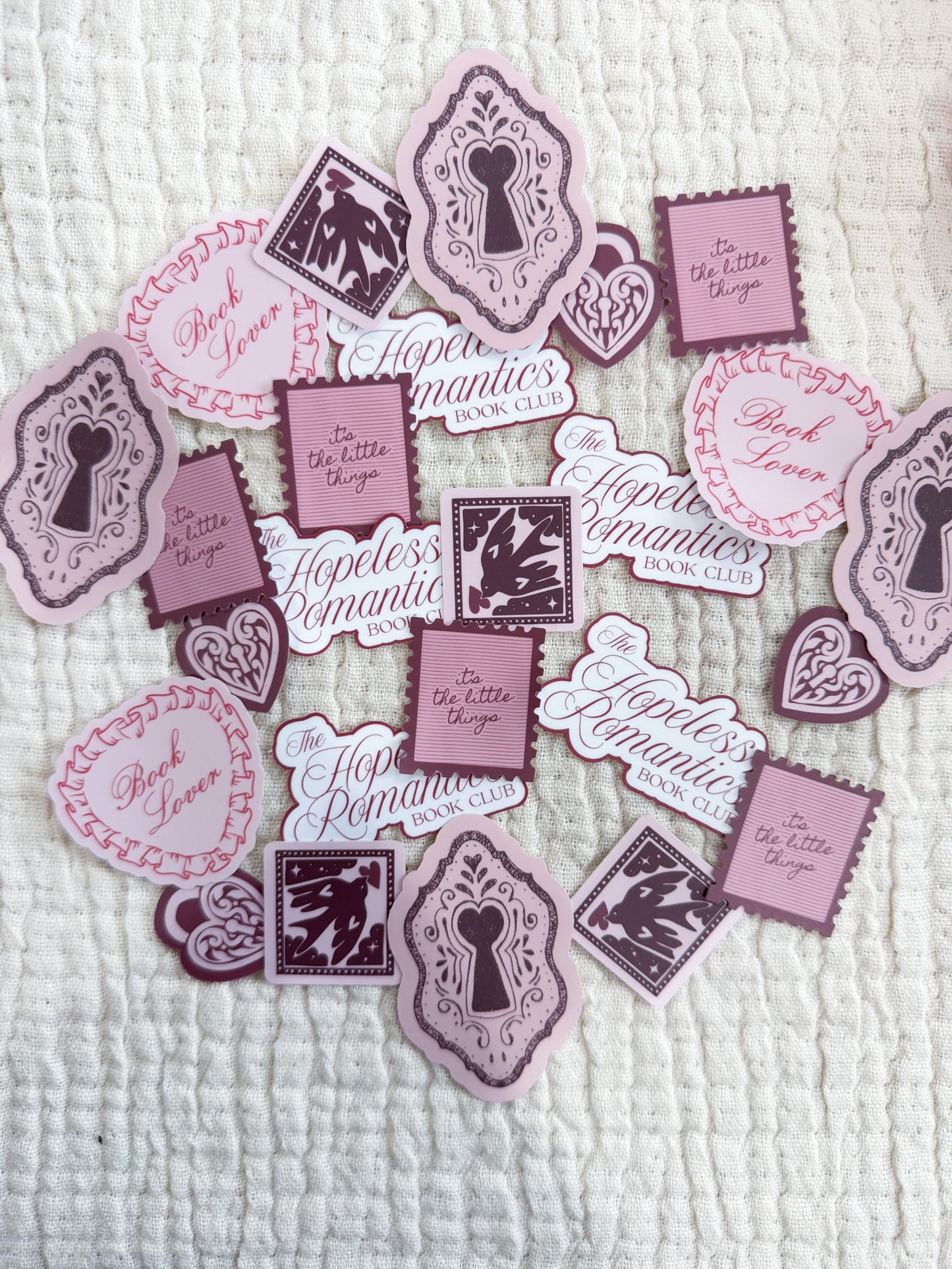 Book Lover Doily Sticker