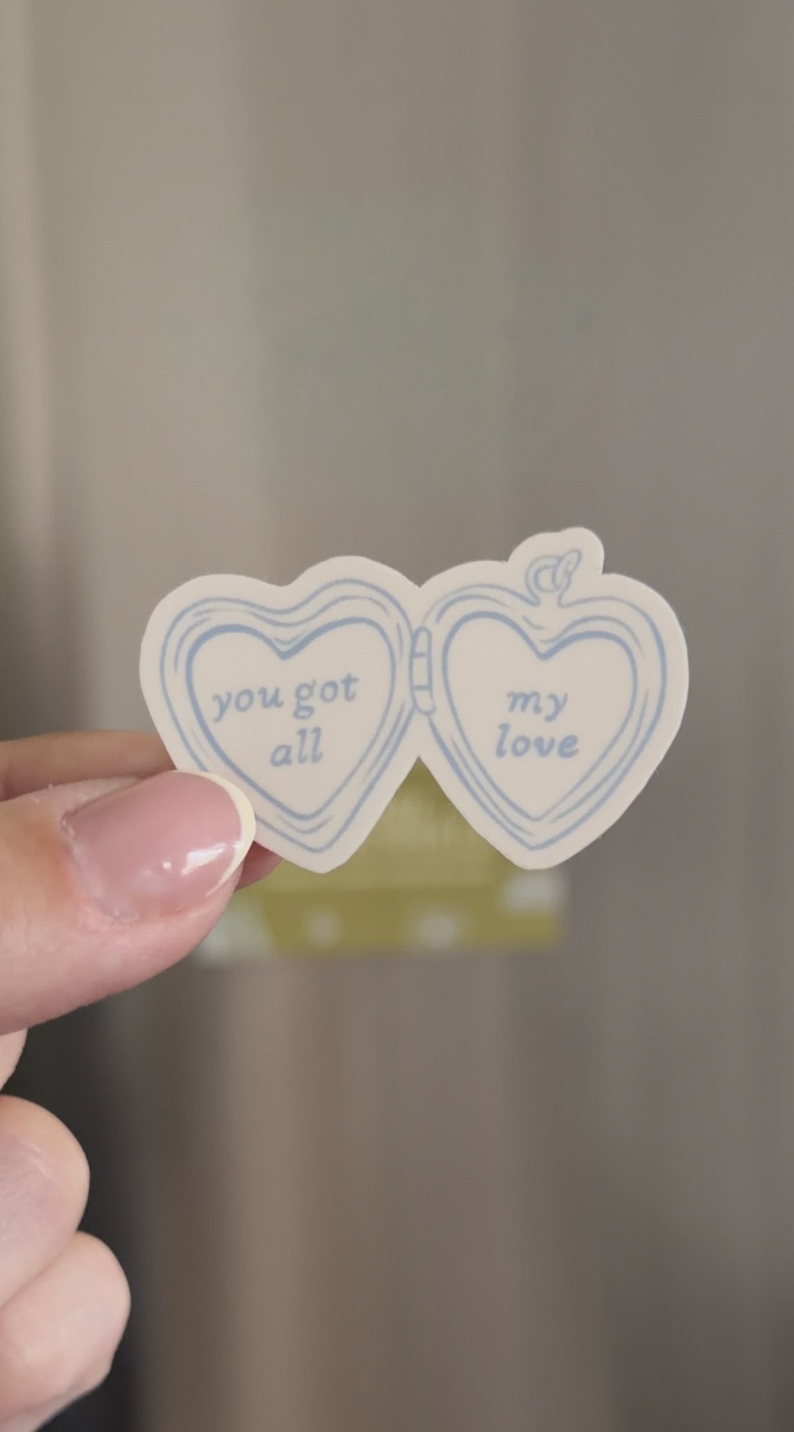 All My Love Locket Magnet