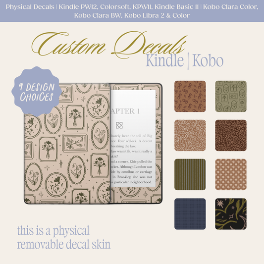 Physical Kindle & Kobo Decals | Autumn Keepsakes Collection