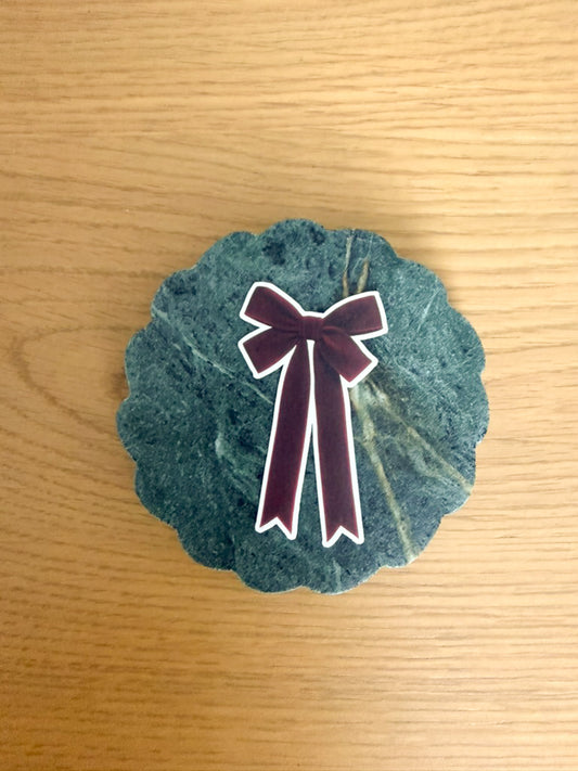 Velvet Bow Sticker