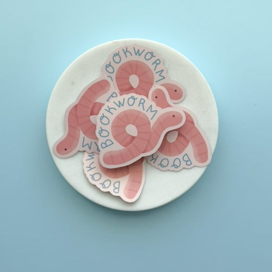 Book Worm Sticker