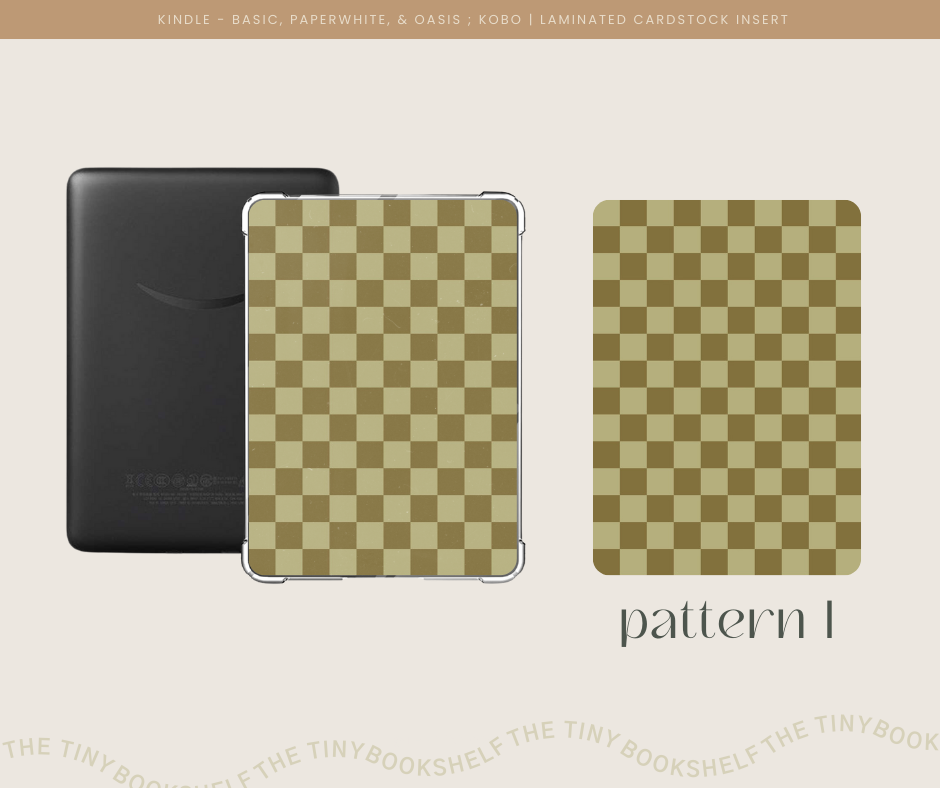 Checkered V2 Kindle Insert Cards