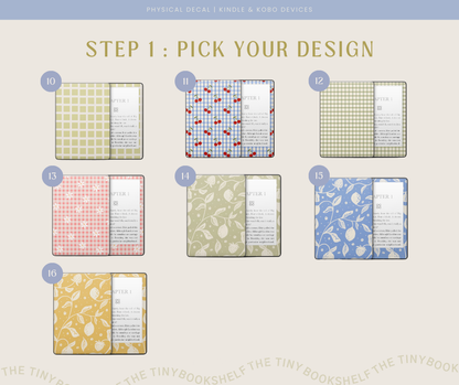 Physical Kindle & Kobo Decals | Spring Designs