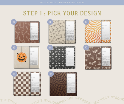 Physical Kindle & Kobo Decals | Fall Designs