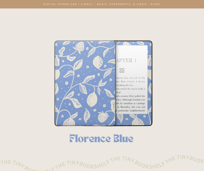 Florence Blue Decal Art