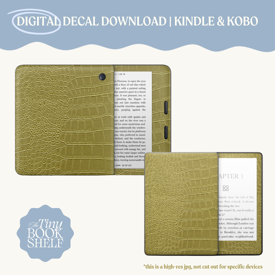 Olive Croc Decal Art | Digital Download