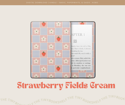 Strawberry Fields Cream Decal Art