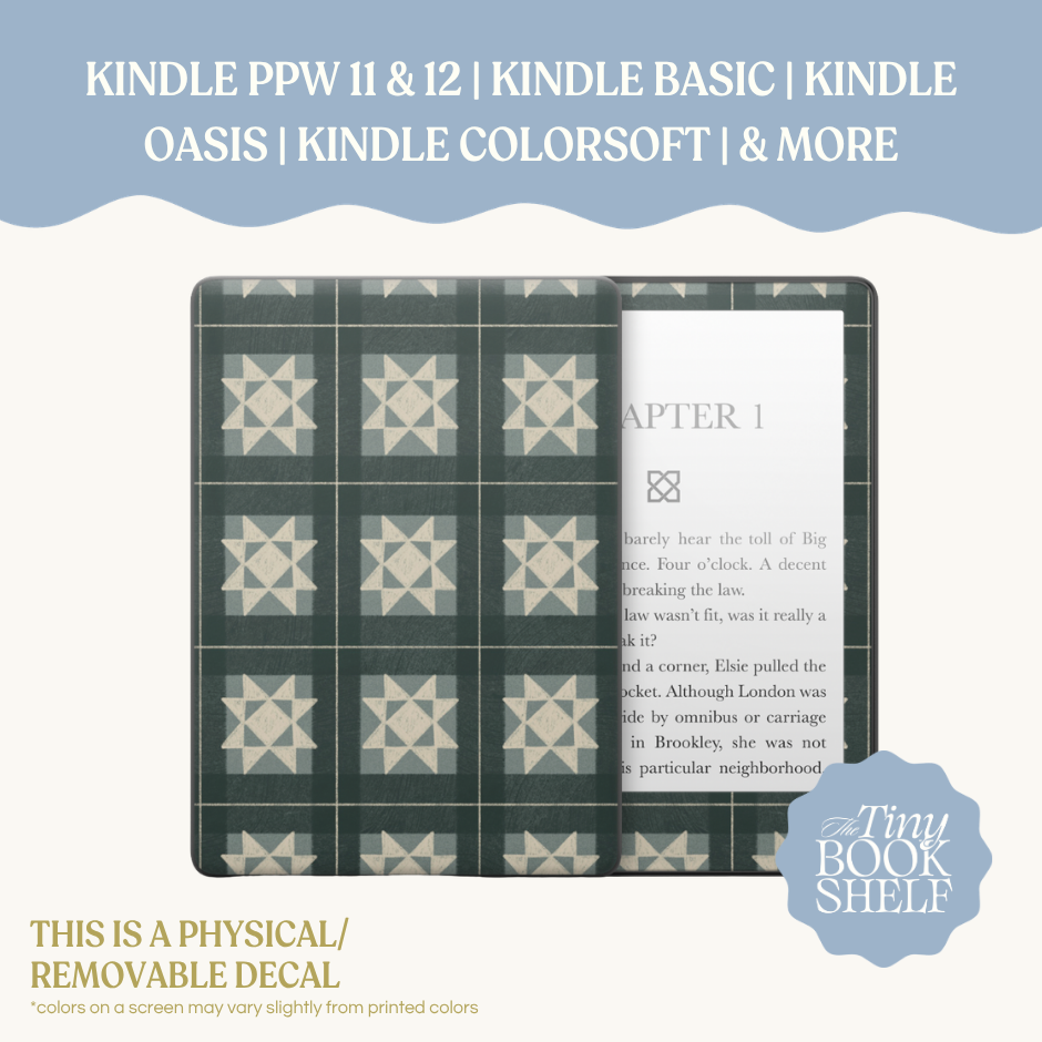 Physical Kindle & Kobo Decals | Cottage Stitch