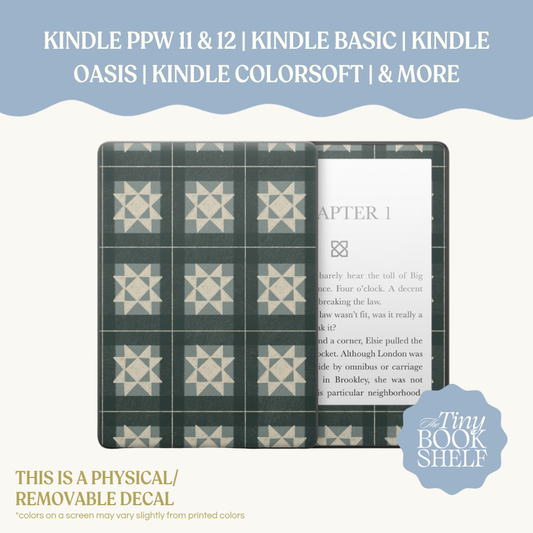 Physical Kindle & Kobo Decals | Cottage Stitch