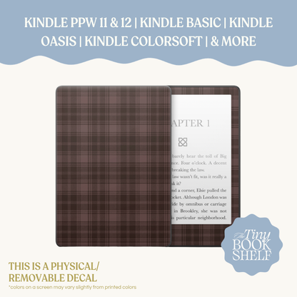 Physical Kindle & Kobo Decals | Chestnut Check