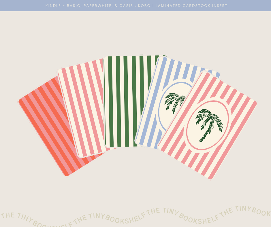 Resort Stripes Kindle Insert Cards