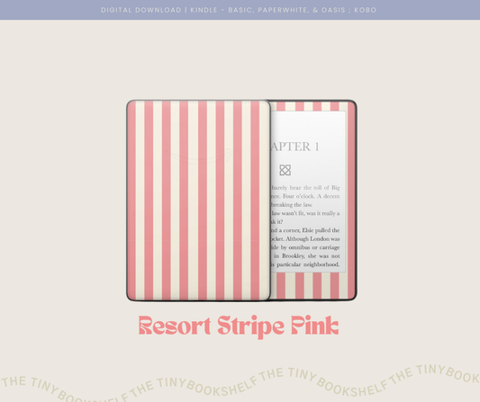 Resort Stripes Pink Decal Art