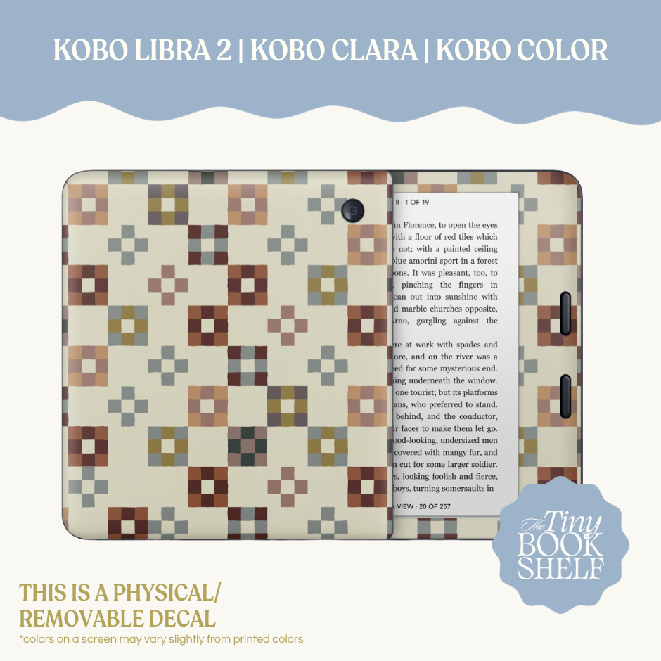 Physical Kindle & Kobo Decals | Quilters Garden