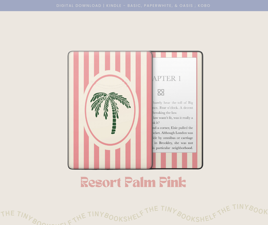 Resort Palm Pink Decal Art