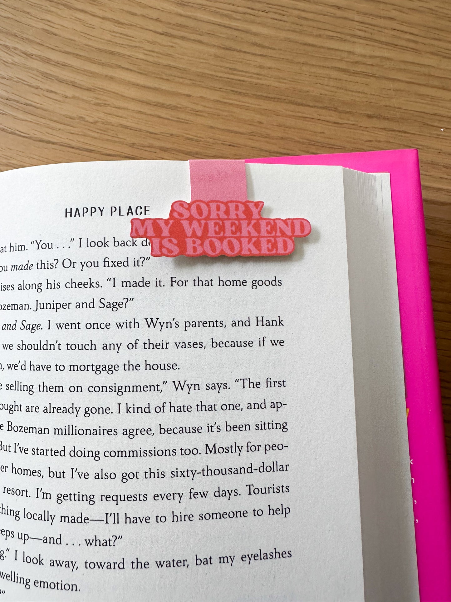 My Weekend is Booked| Magnetic Bookmark