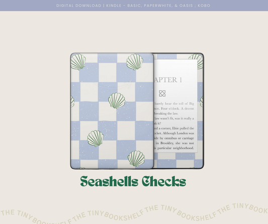 Seashells Checks Decal Art