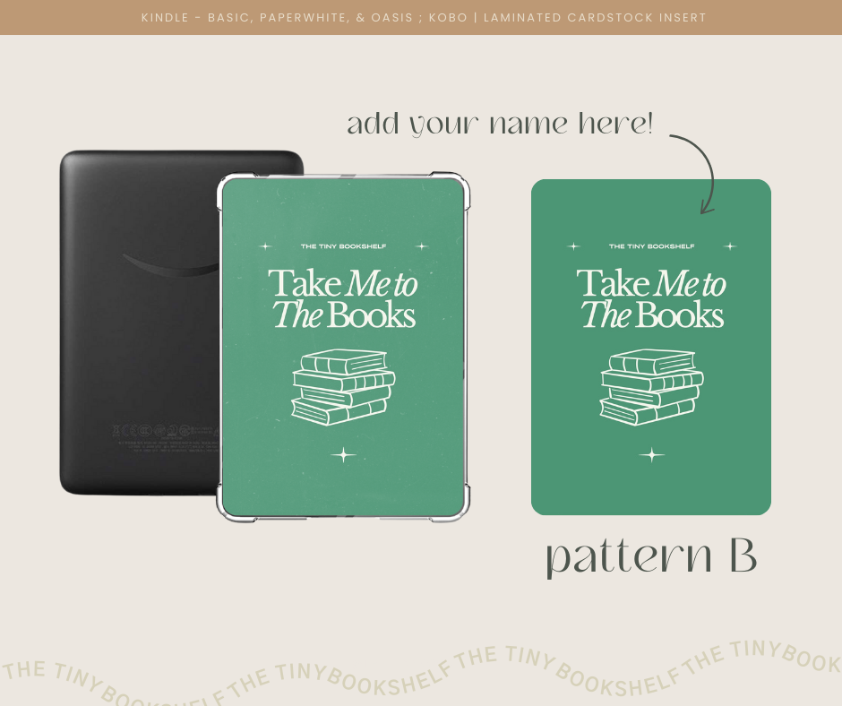 Take Me to the Books Kindle Insert Cards