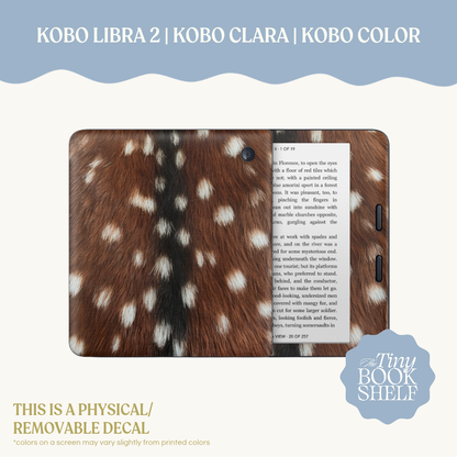 Physical Kindle & Kobo Decals | Chestnut