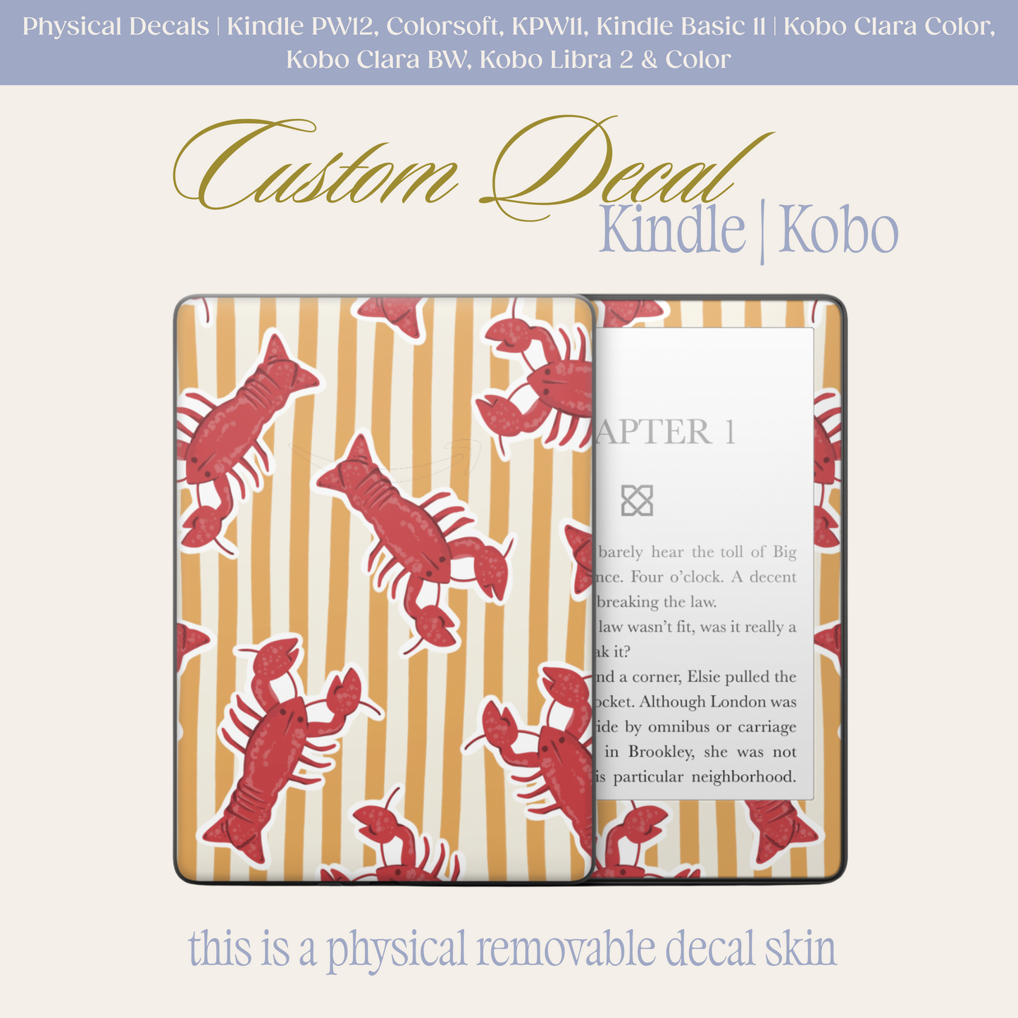 Pinch Me | Physical Kindle & Kobo Decals