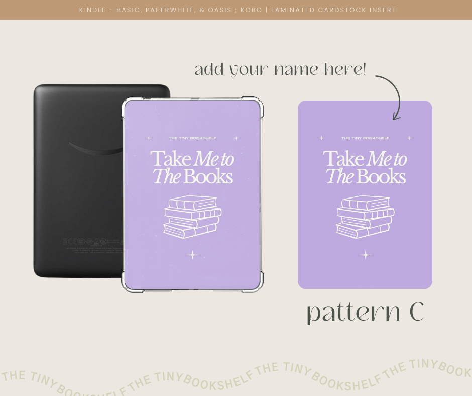 Take Me to the Books Kindle Insert Cards