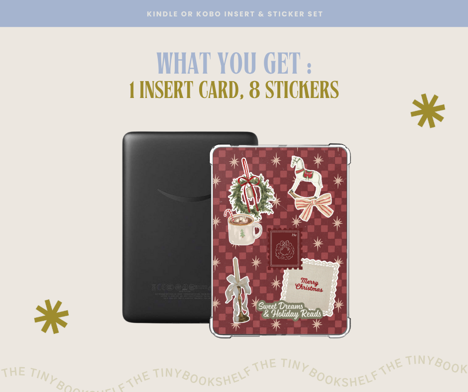 Holiday Traditions Kindle | Kobo Insert Card & Sticker BUNDLE