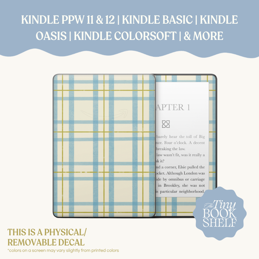 Physical Kindle & Kobo Decals | Meadow Check