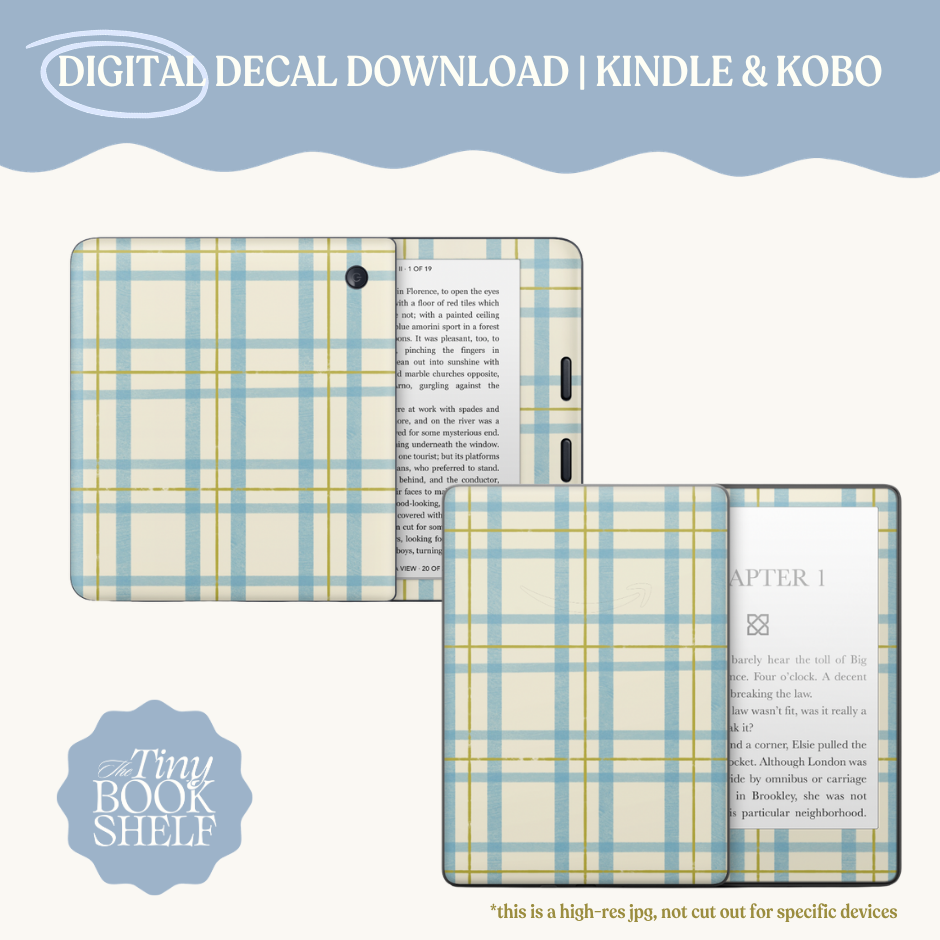 Meadow Check Decal Art | Digital Download