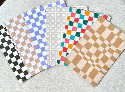 Checkered Kindle Insert Cards