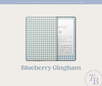 Blueberry Gingham Decal Art | Digital Download