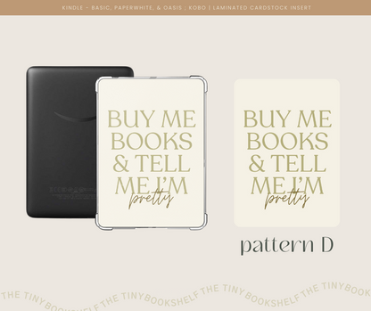 Bookish Kindle Insert Cards