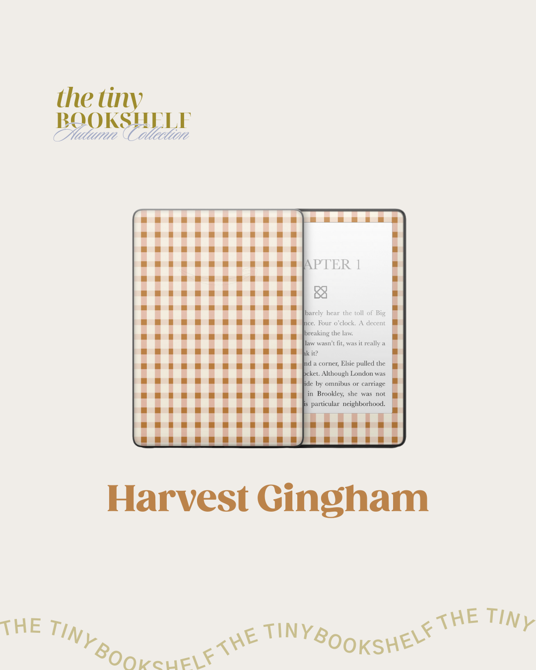 Harvest Gingham Decal Art