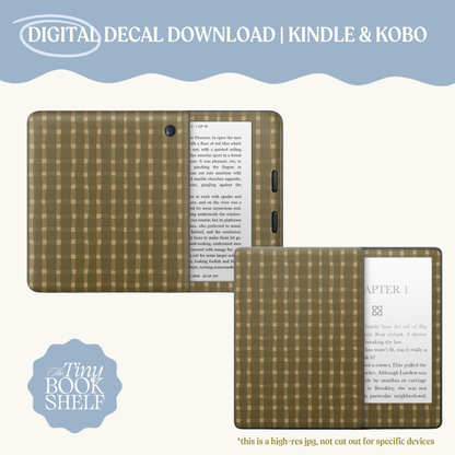 Woodland Plaid Decal Art | Digital Download