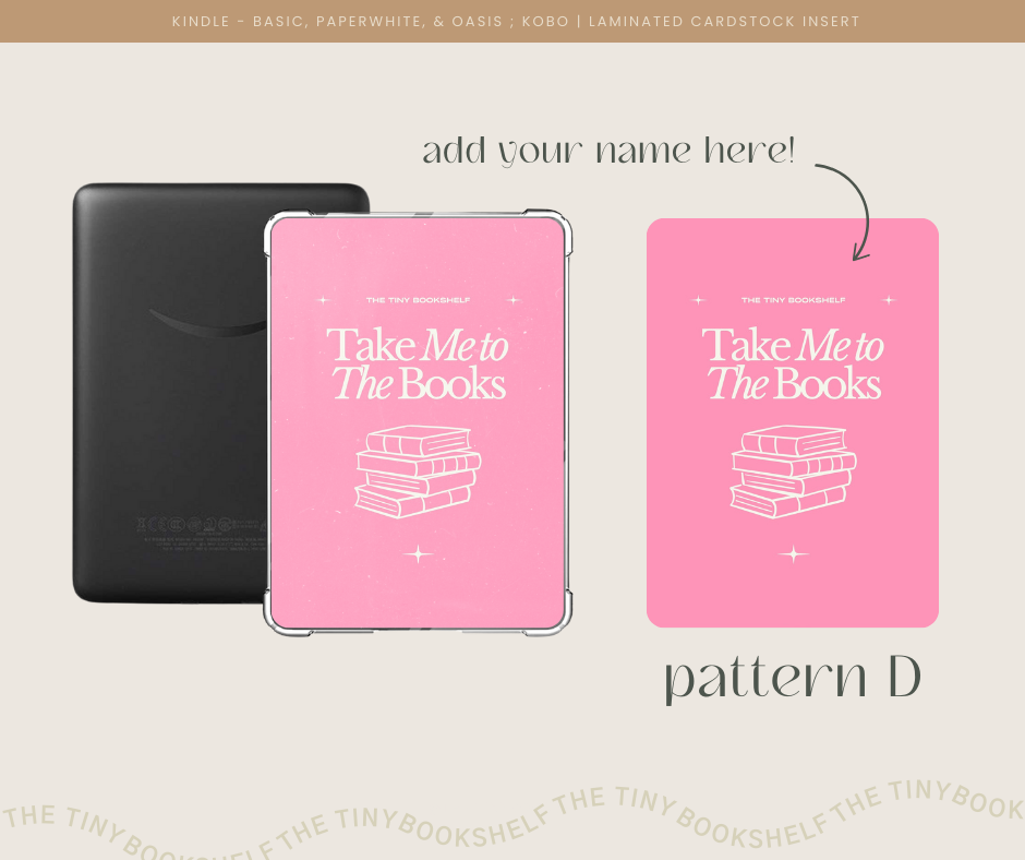 Take Me to the Books Kindle Insert Cards