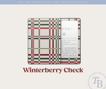 Winterberry Check Decal Art | Digital Download