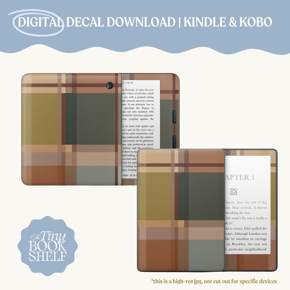 Cotswold Plaid Decal Art | Digital Download